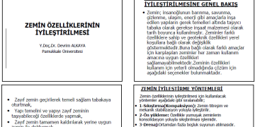 Zemin Özelliklerinin İyileştirilmesi