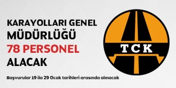 Karayolları Genel Müdürlüğü Personel Alım İlanı