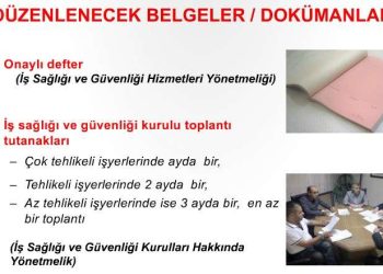 İş Güvenliği Yönünden Yapılması Gereken Kontroller Ve Belgeler