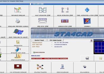 Sta4CAD V13.1 Demo İndir (5 Kat 500 Kolon 500 Kiriş)