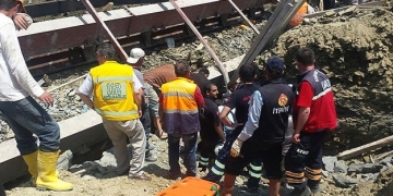 Edirne’de baraj inşaatında göçük