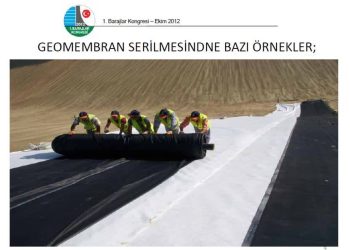 Geomembran Uygulama Rehberi Sunumu – Hüseyin Küsmez