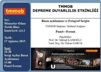TMMOB Depreme Duyarlılık Etkinliği