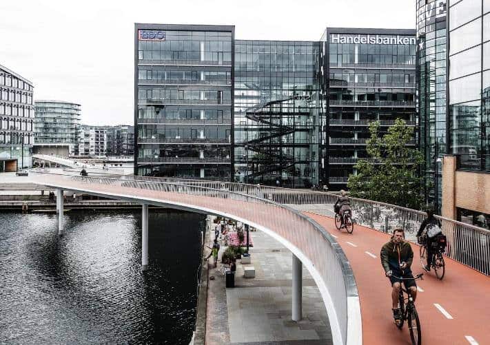 Kopenhag'da Bir Bisiklet Yolu
