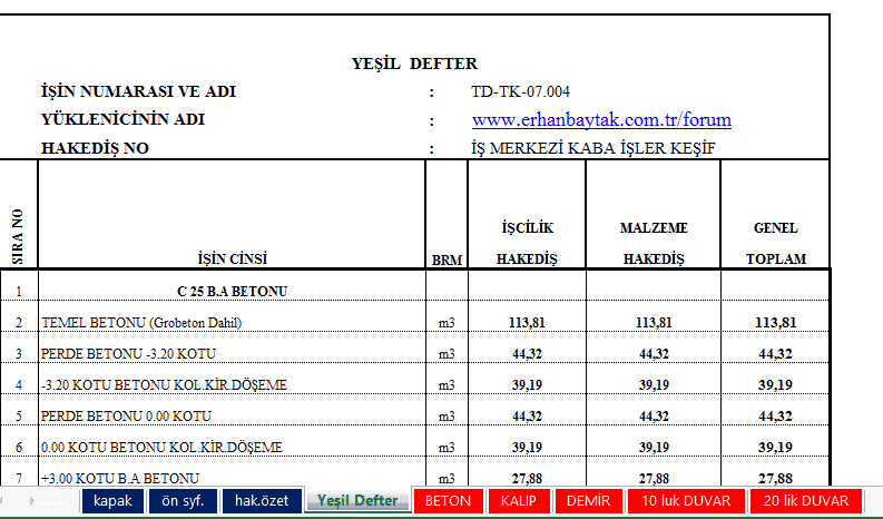 Zemin etüdü staj defteri örneği