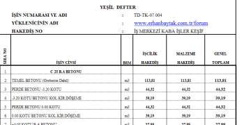 Hakediş Programı (Excell) (güzel kaynak)