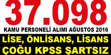 Kamuya KPSS şartı olmaksızın personel alımı