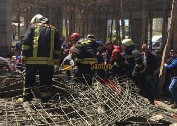 Samsun’da Cami İnşaatında İş Kazası