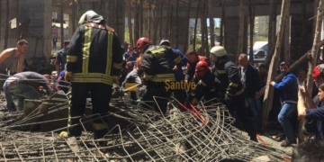 Samsun’da Cami İnşaatında İş Kazası