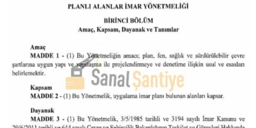 Yeni Planlı Alanlar İmar Yönetmeliği Yayınlandı