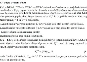 TBDY 2018 Düşey Deprem Etkisi (Soru – Cevap)
