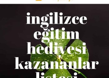 İngilizce Eğitim Hediyesi Kazananlar Listesi (Instagram Çekilişi)