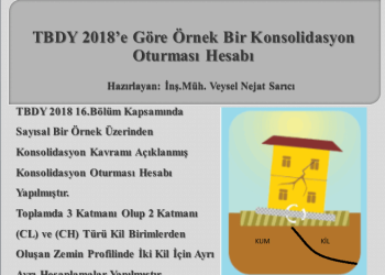 TBDY 2018’e Göre Örnek Bir Konsolidasyon Oturması Hesabı