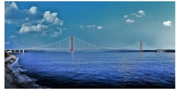 1915 Çanakkale Köprüsü’nün Taşıyıcı Ayakları Yükseliyor