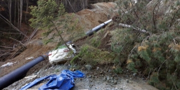 Sakarya’da baraj inşaatında toprak kaydı