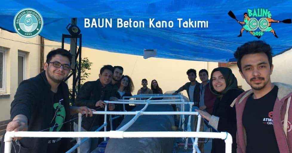 Balıkesir Üniversitesi Beton Kano Takımı Hazırlıklarına Devam Ediyor