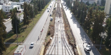 3. Etap Raylı Sistem’de raylar döşenmeye başladı