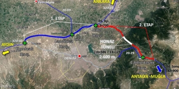 Honaz Tüneli projesi bittiğinde Denizli, Antalya, Ankara ve Muğla’ya direkt bağlanacak