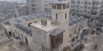 DEAŞ’ın yıktığı El Bab Ulu Camii restorasyonunda sona gelindi