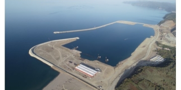 Türkiye’nin üç büyük limanından biri olan Filyos Limanı’nda sona doğru