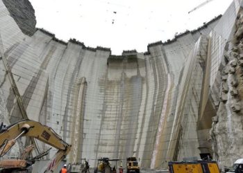 Dev projenin sadece gövdesine 2.2 milyon metreküp beton döküldü