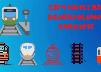 Çift Hatlı Bir Demiryolunun Enkesiti