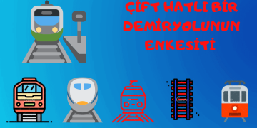 Çift Hatlı Bir Demiryolunun Enkesiti