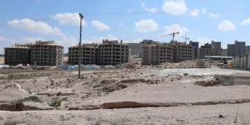 TOKİ inşaat alanı karantinaya alındı