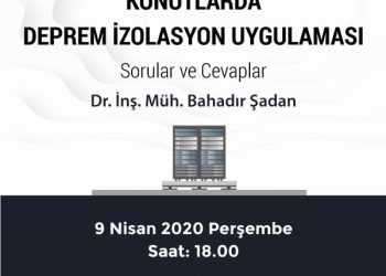 Konutlarda Deprem İzolasyon Uygulaması – Webinar