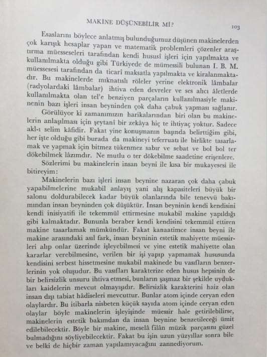 Makine Düşünebilir Mi ve Nasıl Düşünebilir?
