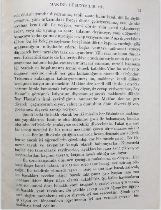 Makine Düşünebilir Mi ve Nasıl Düşünebilir?