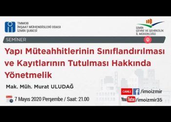 Yapı Müteahhitlerinin Sınıflandırılması – Seminer