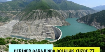 Deriner Barajı’nda doluluk yüzde 77 seviyesine ulaştı