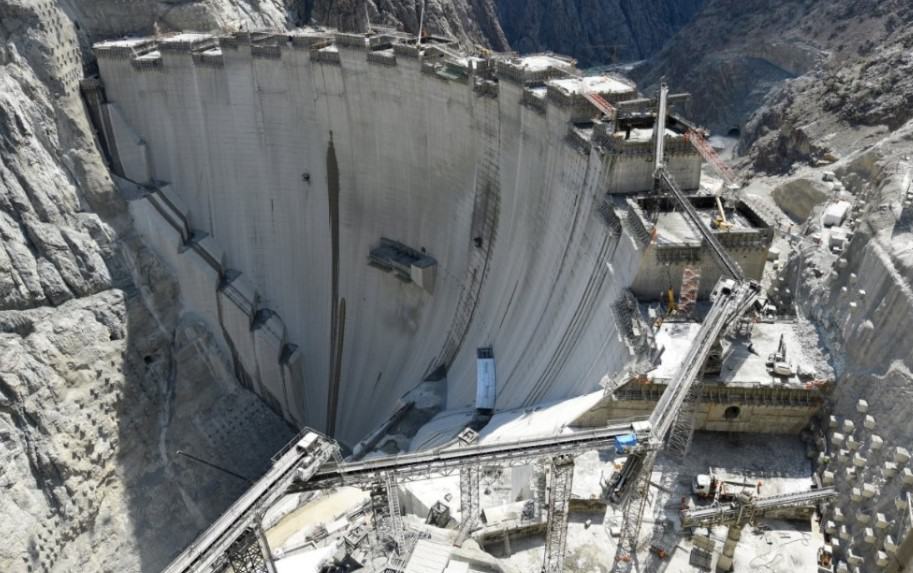 Yusufeli Barajı'nın inşaatında son durum