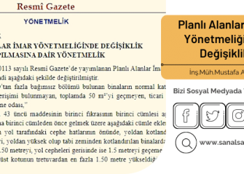 Planlı Alanlar İmar Yönetmeliğinde Değişiklik (23.01.2021)