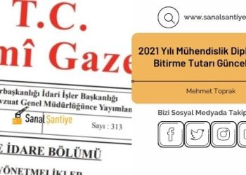 2021 Yılı Mühendislik Diploması İş Bitirme Tutarı Güncellendi