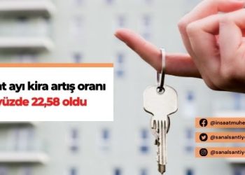 Şubat ayı kira artış oranı yüzde 22,58 oldu