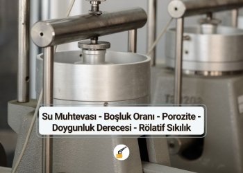 Su Muhtevası – Boşluk Oranı – Porozite – Doygunluk Derecesi – Rölatif Sıkılık