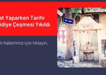 İnşaat Yaparken Tarihi Hamidiye Çeşmesi Yıkıldı