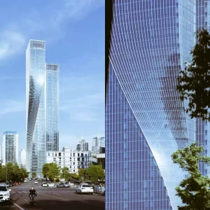 Işığın Dansı (Kaynak: https://www.news18.com/news/buzz/worlds-most-twisting-tower-china-unveils-590-feet-dance-of-light-skyscraper-5891359.html)