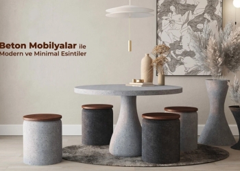 Yeni Trend: Hafif Beton Mobilyalar