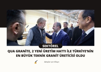 QUA Granite, 2 yeni üretim hattı ile Türkiye’nin en büyük teknik granit üreticisi oldu