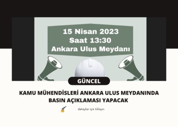 Kamu Mühendisleri Basın Açıklaması