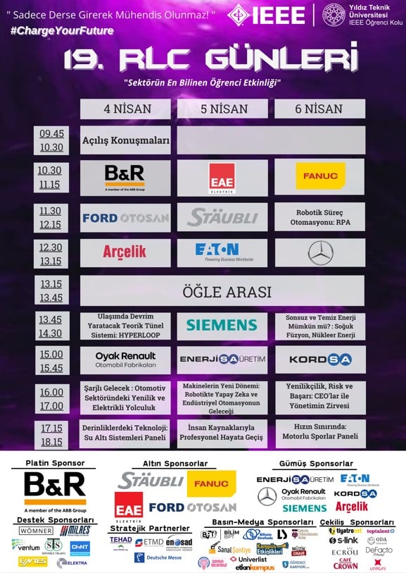 19. RLC Günleri 4-5-6 Nisan'da Online Platformlarda!