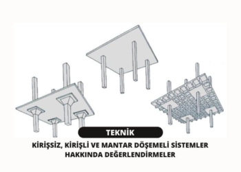 Kirişsiz, Kirişli ve Mantar Döşemeli Sistemler Hakkında Değerlendirmeler