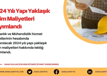 2024 Yılı Yapı Yaklaşık Birim Maliyetleri