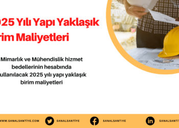 2025 Yılı Yapı Yaklaşık Birim Maliyetleri