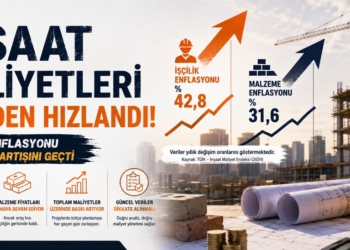 İnşaat Maliyetleri Yeniden Hızlandı: İşçilik Enflasyonu Malzeme Artışını Geçti