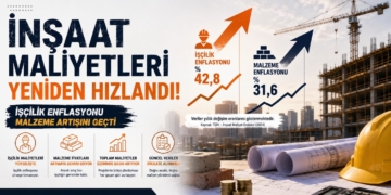 İnşaat Maliyetleri Yeniden Hızlandı: İşçilik Enflasyonu Malzeme Artışını Geçti