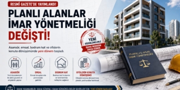 Planlı Alanlar İmar Yönetmeliği Değişti: Asansör, Emsal, Bodrum Kat ve Ofislerin Konuta Dönüşümünde Yeni Dönem